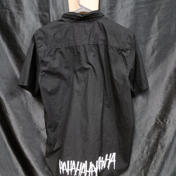 Suicde Squad Black Graphic Casual Button Down Shirt - Picture 7 of 11